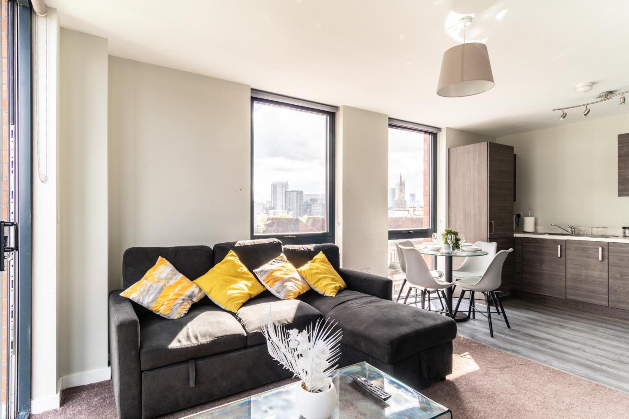 Prime Location 1 Bed Penthouse Apartment Manchester Exterior photo